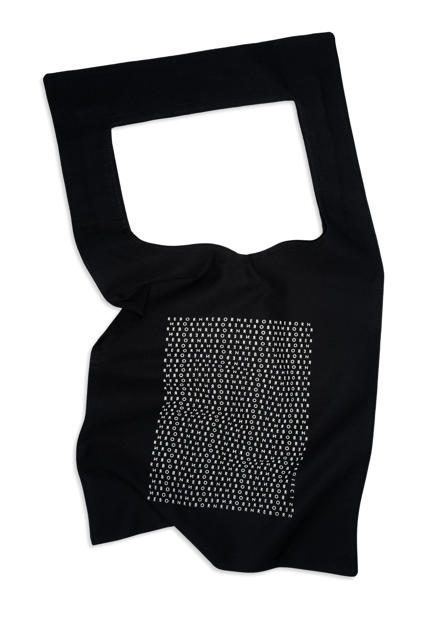 Reborn Tote Bag - Small White Logo - Reborn Project Clothing